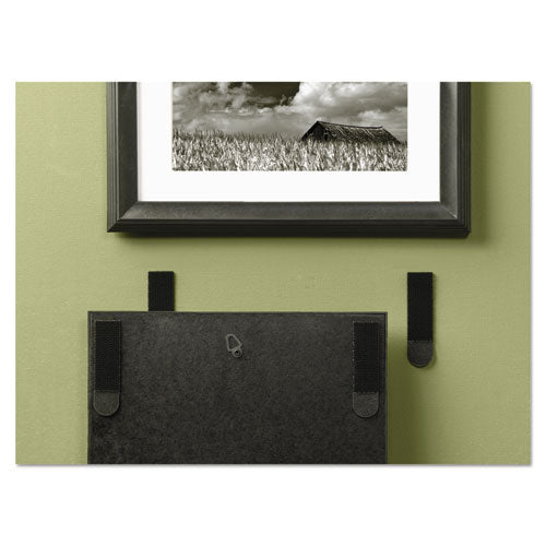 Picture Hanging Strips, Removable, 0.75" X 2.75", Black, 4 Pairs-pack