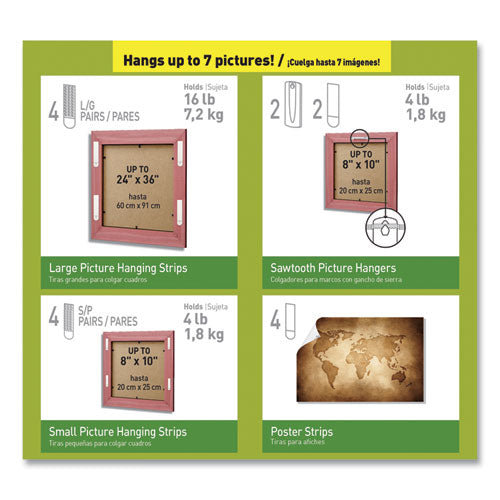 Picture Hanging Kit, Assorted Sizes, 24 Pieces-pack