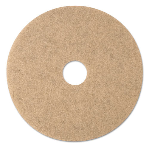 Ultra High-speed Natural Blend Floor Burnishing Pads 3500, 20" Dia., Tan, 5-ct