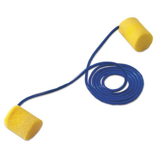 E·a·r Classic Earplugs, Corded, Pvc Foam, Yellow, 200 Pairs