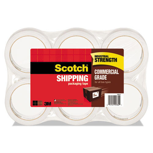 3750 Commercial Grade Packaging Tape, 3" Core, 1.88" X 54.6 Yds, Clear, 48-pack