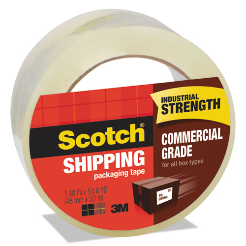 3750 Commercial Grade Packaging Tape, 3" Core, 1.88" X 54.6 Yds, Clear