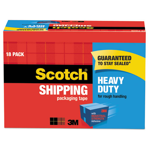 3850 Heavy-duty Packaging Tape Cabinet Pack, 3" Core, 1.88" X 54.6 Yds, Clear, 18-pack