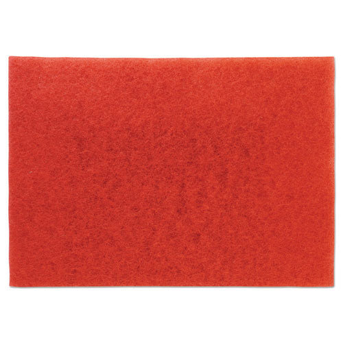 Low-speed Buffer Floor Pads 5100, 28" X 14", Red, 10-carton