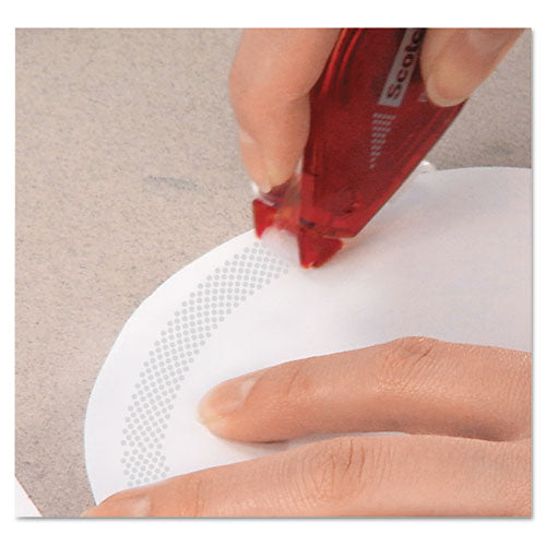 Double-sided Adhesive Roller, 0.3" X 49 Ft, Dries Clear