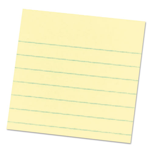 Original Pads In Canary Yellow, 3 X 3, Lined, 100-sheet, 6-pack