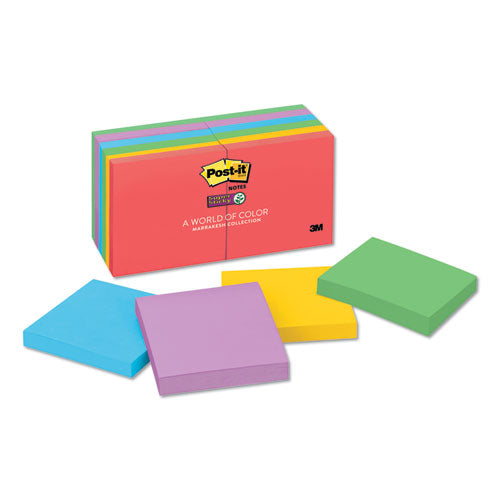 Pads In Marrakesh Colors, 3 X 3, 90-sheet, 12-pack