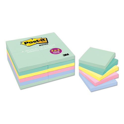 Original Pads In Marseille Colors, Value Pack, 3 X 3, 100-sheet, 24-pack