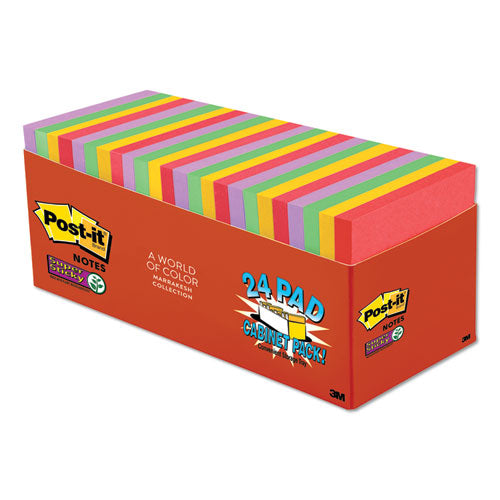 Pads In Marrakesh Colors, 3 X 3, 70-sheet, 24-pack