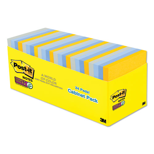 Pads In New York Colors Notes, 3 X 3, 70-sheet, 24-pack
