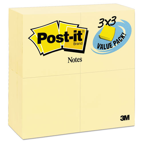 Original Pads In Canary Yellow, 3 X 3, 90-sheet, 24-pack