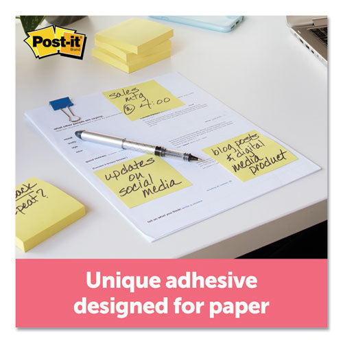 Original Pads In Canary Yellow, 3 X 3, 100-sheet, 12-pack