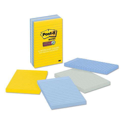Pads In New York Colors Notes, 4 X 6, 90-sheets-pad, 5 Pads-pack