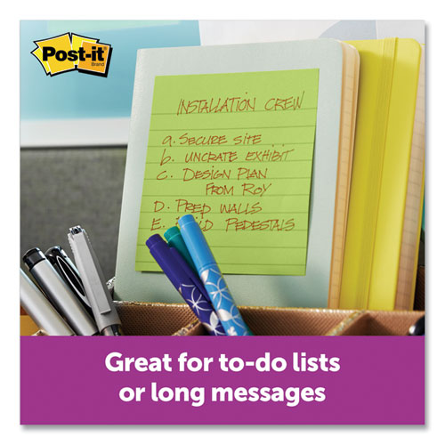 Recycled Notes In Bora Bora Colors, Lined, 4 X 4, 90-sheet, 6-pack
