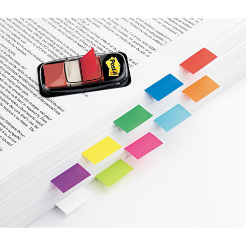 Marking Page Flags In Dispensers, Green, 50 Flags-dispenser, 12 Dispensers-pack