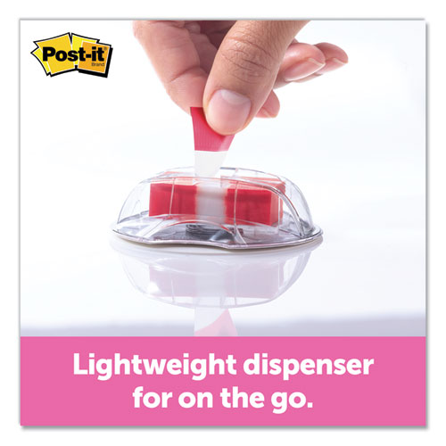 Page Flags In Desk Grip Dispenser, 1 X 1 3-4, Red, 200-dispenser