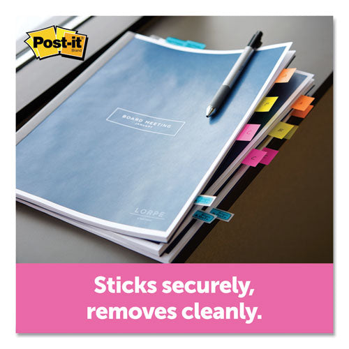 Page Flags In Desk Grip Dispenser, 1 X 1 3-4, Yellow, 200-dispenser
