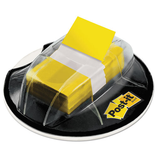 Page Flags In Desk Grip Dispenser, 1 X 1 3-4, Yellow, 200-dispenser