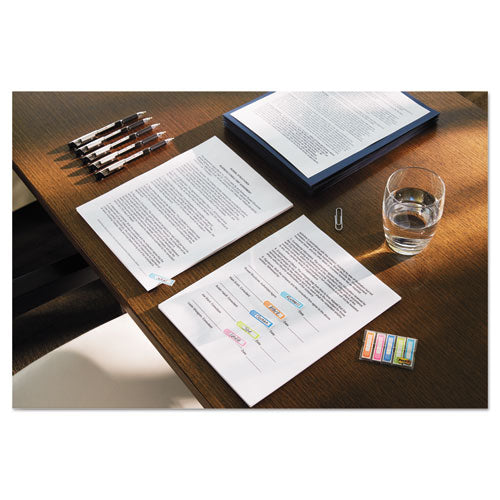 Arrow Message 1" Page Flags, "sign Here", Blue-lime-orange, 60-pack