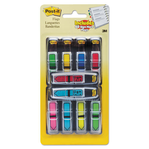 Arrow 1-2" Page Flags, Assorted Primary-brights, 252-pack