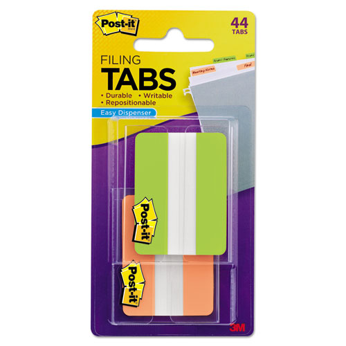 2" And 3" Tabs, 1-5-cut Tabs, Assorted Colors, 2" Wide, 44-pack