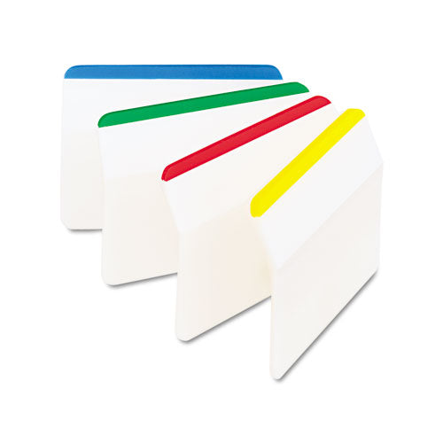 2" Angled Tabs, Lined, 1-5-cut Tabs, Assorted Brights, 2" Wide, 24-pack