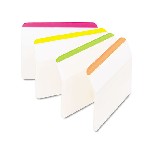 2" Angled Tabs, Lined, 1-5-cut Tabs, Assorted Brights, 2" Wide, 24-pack