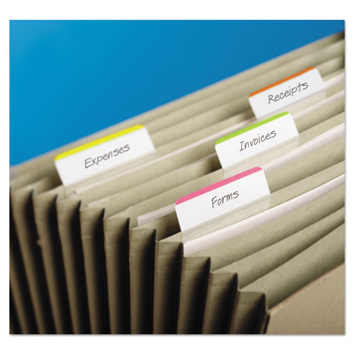 2" Angled Tabs, Lined, 1-5-cut Tabs, Assorted Brights, 2" Wide, 24-pack