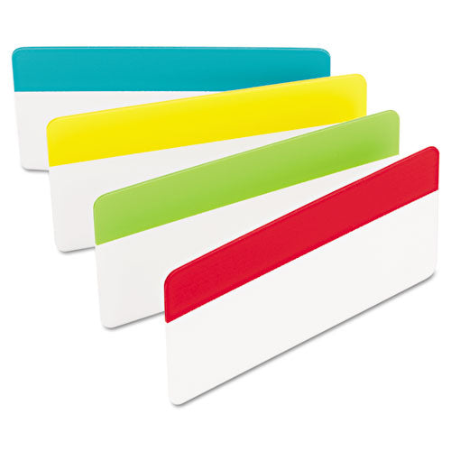 2" And 3" Tabs, 1-3-cut Tabs, Assorted Colors, 3" Wide, 24-pack