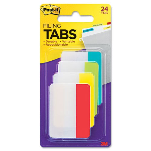 2" And 3" Tabs, 1-5-cut Tabs, Assorted Colors, 2" Wide, 24-pack