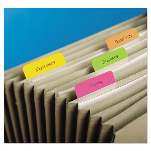 2" Angled Tabs, 1-5-cut Tabs, Assorted Brights, 2" Wide, 24-pack