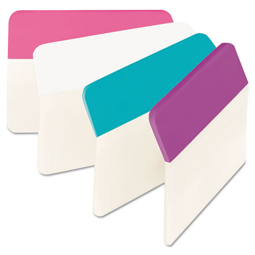 2" Angled Tabs, 1-5-cut Tabs, Assorted Pastels, 2" Wide, 24-pack