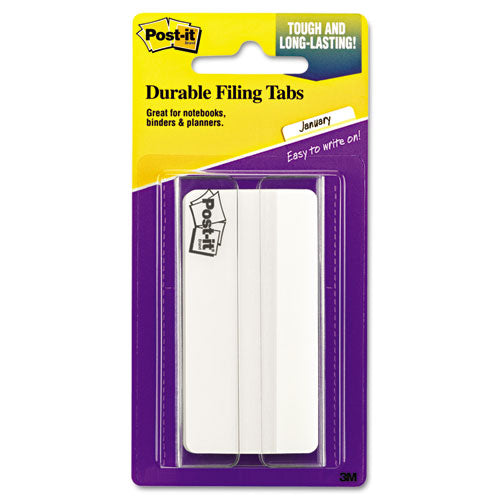 2" And 3" Tabs, 1-3-cut Tabs, White, 3" Wide, 50-pack