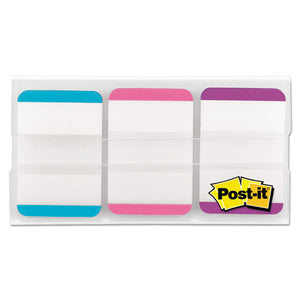 1" Tabs, 1-5-cut Tabs, Lined, Assorted Pastels, 1" Wide, 66-pack