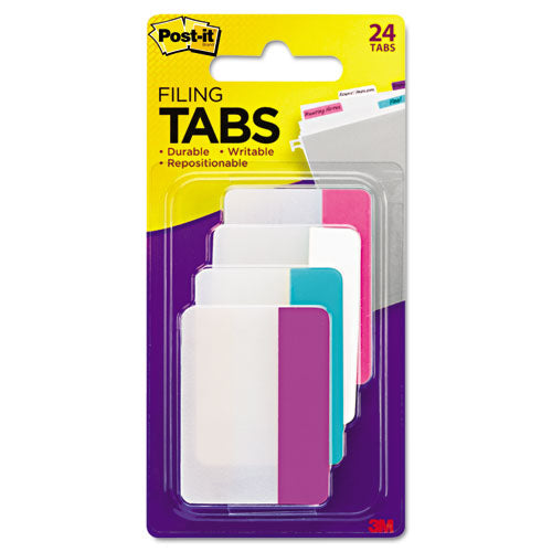 2" And 3" Tabs, 1-5-cut Tabs, Assorted Pastels, 2" Wide, 24-pack