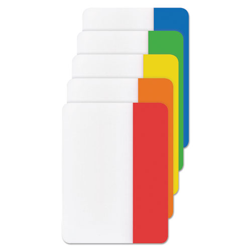 2" And 3" Tabs, 1-5-cut Tabs, Assorted Primary Colors, 2" Wide, 30-pack