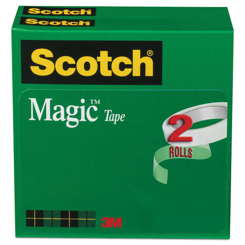 Magic Tape Refill, 3" Core, 0.75" X 72 Yds, Clear, 2-pack