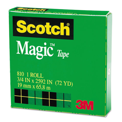 Magic Tape Refill, 3" Core, 0.75" X 72 Yds, Clear