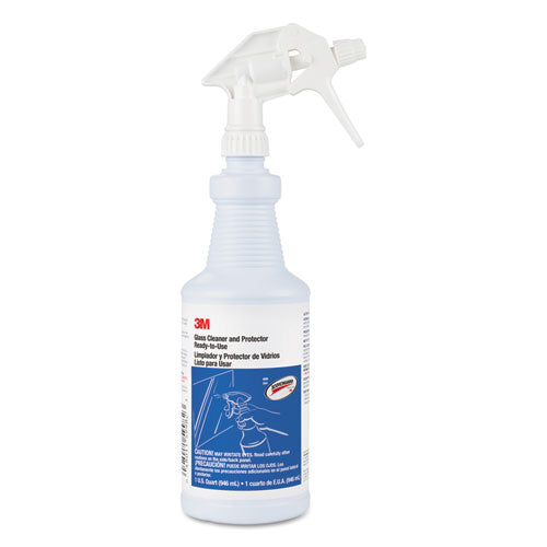 Ready-to-use Glass Cleaner With Scotchgard, Apple, 32 Oz Spray Bottle, 12-ctn