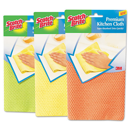 Kitchen Cleaning Cloth, Microfiber, White, 2-pack, 12 Packs-carton