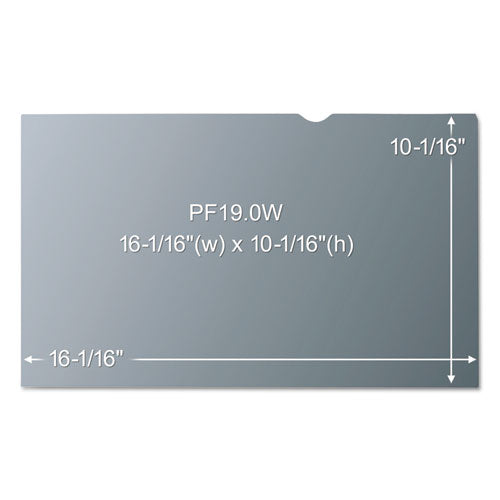 Antiglare Frameless Filter For 19" Widescreen Monitor, 16:10 Aspect Ratio