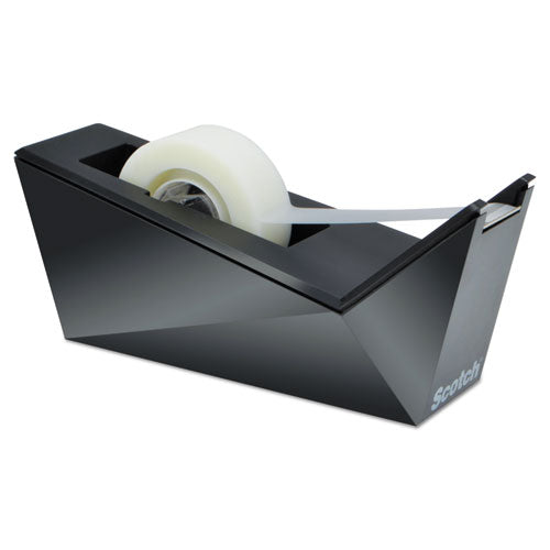 Facet Design One-handed Dispenser, With 3-4 X 350 Tape Roll, 1" Core, Copper