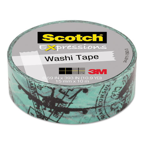 Expressions Washi Tape, 1.25" Core, 1.18" X 32.75 Ft, Multicolor Alphabet Soup