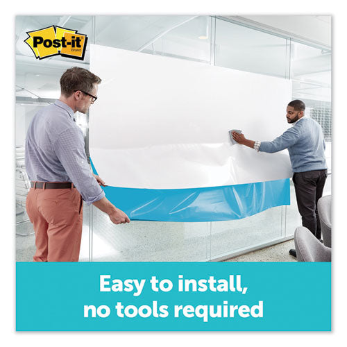 Dry Erase Surface With Adhesive Backing, 48" X 36", White