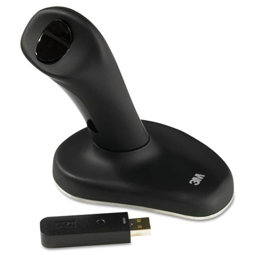 Ergonomic Wireless Three-button Optical Mouse, 2.4 Ghz Frequency-30 Ft Wireless Range, Right Hand Use, Black