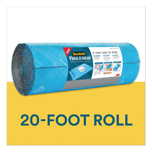 Flex And Seal Shipping Roll, 15" X 20 Ft, Blue-gray
