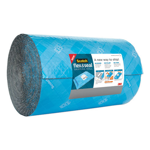 Flex And Seal Shipping Roll, 15" X 50 Ft, Blue-gray