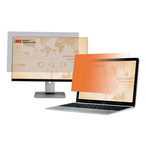 Gold Frameless Privacy Filter For 14" Widescreen Laptop, 16:9 Aspect Ratio