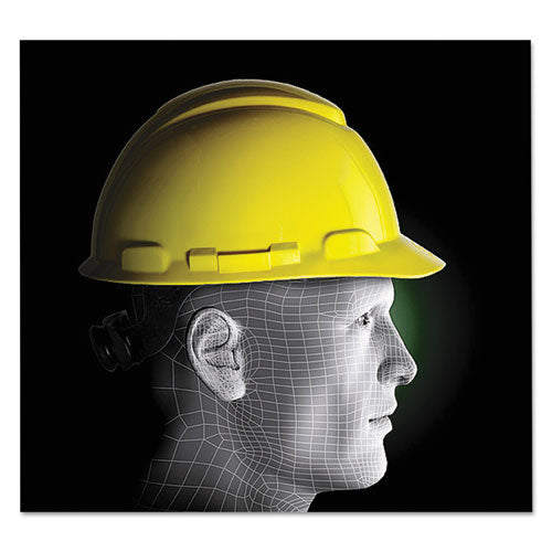 H-700 Series Hard Hat With Four Point Ratchet Suspension, Yellow