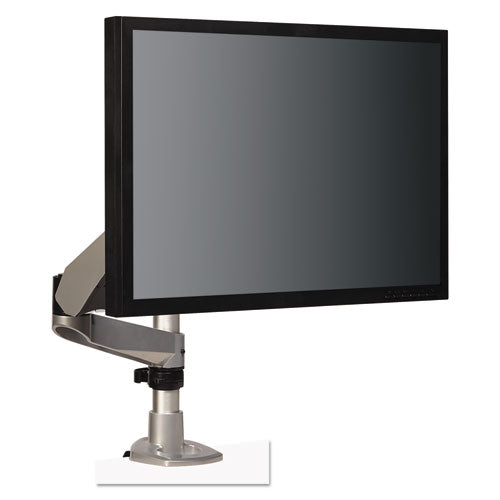 Dual-swivel Monitor Arm, 4.5w X 19.5d X 18.5h, Black-gray